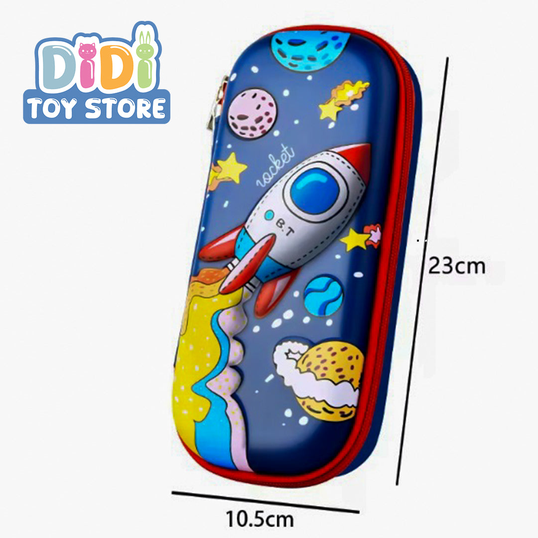3D Pencil Case Rocket