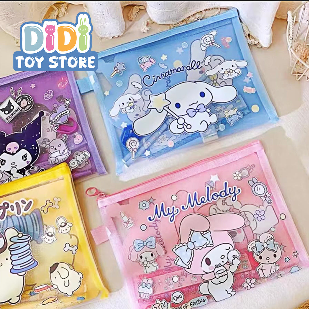 Sanrio Stationery Pouch Set - Cinnamoroll / My Melody / Kuromi